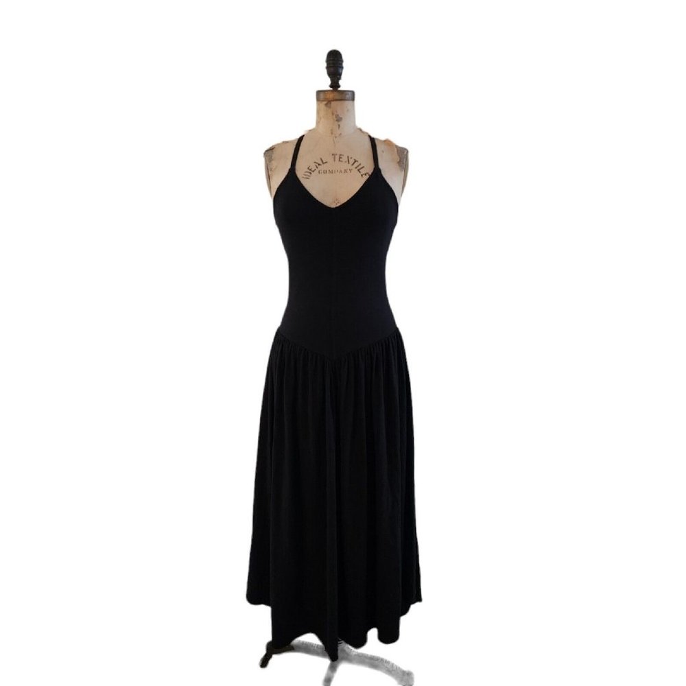 Sundry Spaghetti Strap Midi Dress Black 0 XS EUC